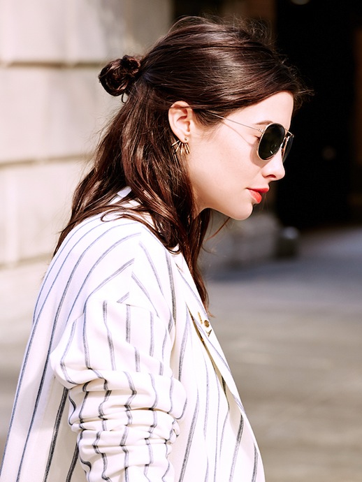 1-Le-Fashion-Blog-20-Inspiring-Half-Up-Top-Knot-Hairstyles-Kat-Collings-Brown-Hair-Bun-Red-Lips-Via-Who-What-Wear