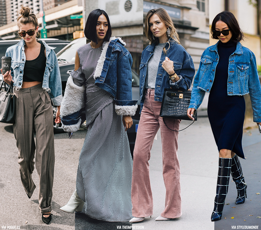 How to Wear a Denim Jacket Blue is in Fashion this Year