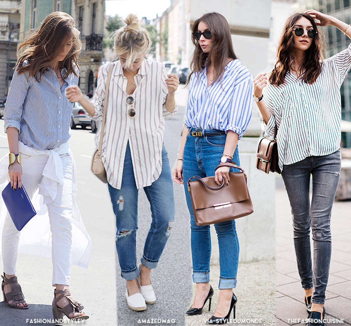 8 Best Basic Looks in Shirt + Jeans - Blue is in Fashion this Year