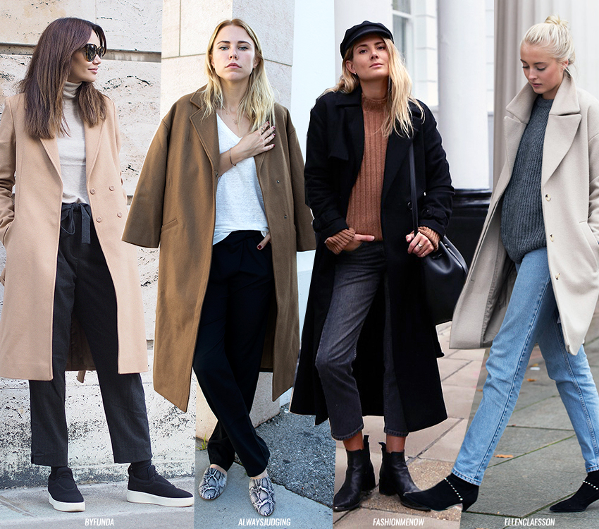 The Minimal Coat Look - Blue is in Fashion this Year