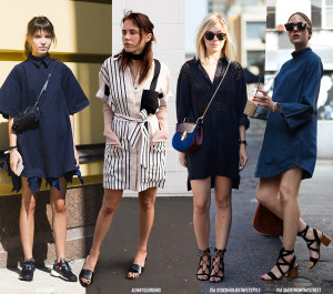 12 Ways to Wear a Summer Shirt Dress - Blue is in Fashion this Year