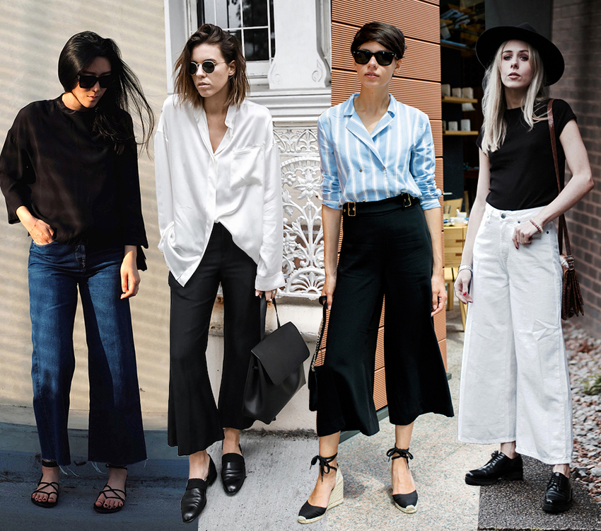 Transitioning to Fall with Culottes - Blue is in Fashion this Year
