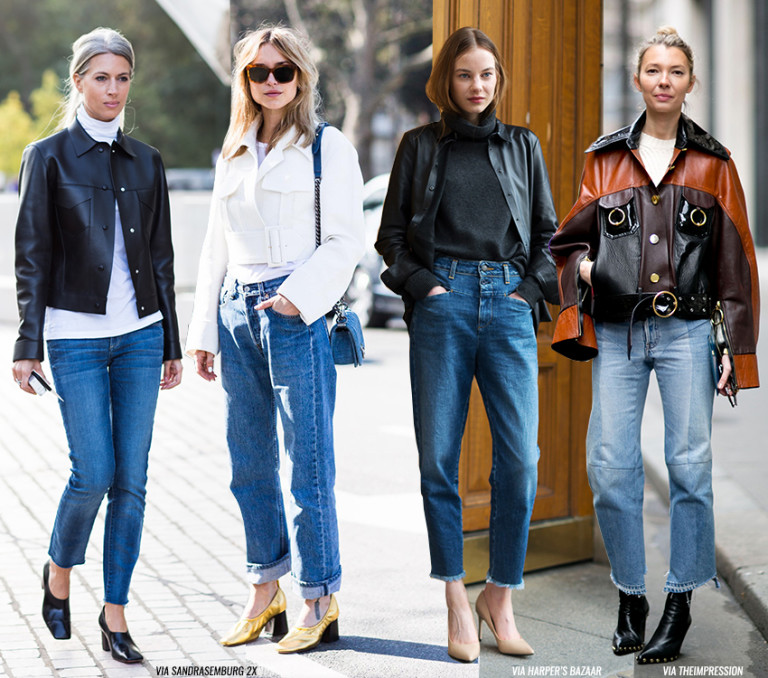 Fall Looks: Jacket + Jeans - Blue is in Fashion this Year