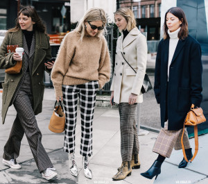FW Faves: Plaid Trousers - Blue is in Fashion this Year