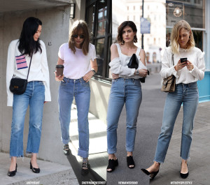 Denim + Black or White - Blue is in Fashion this Year