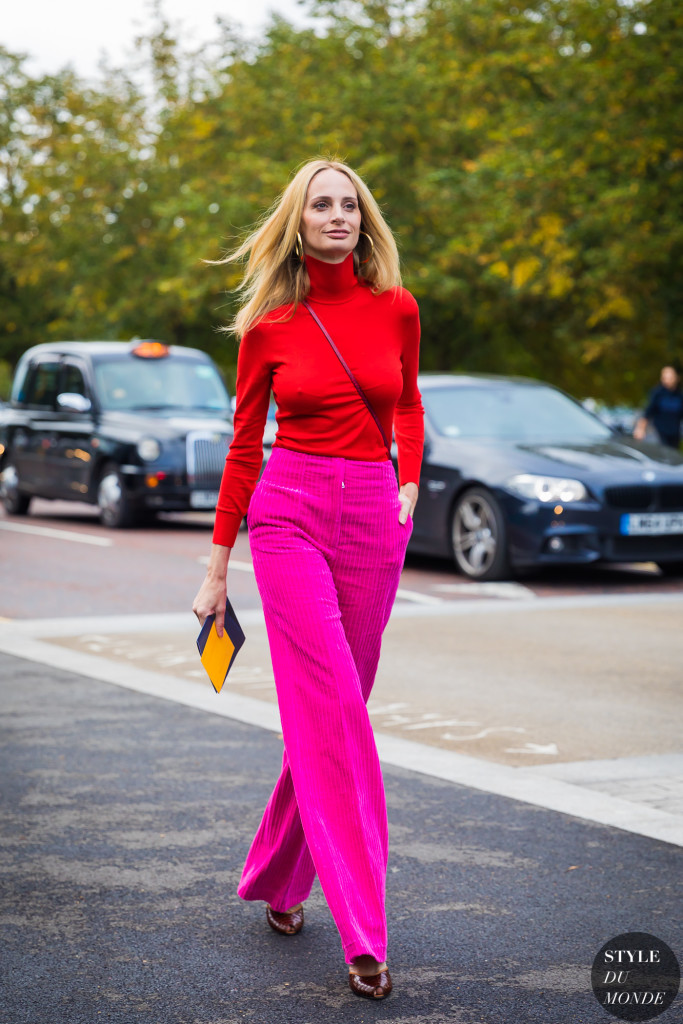 The Return of Corduroy Trousers - Blue is in Fashion this Year