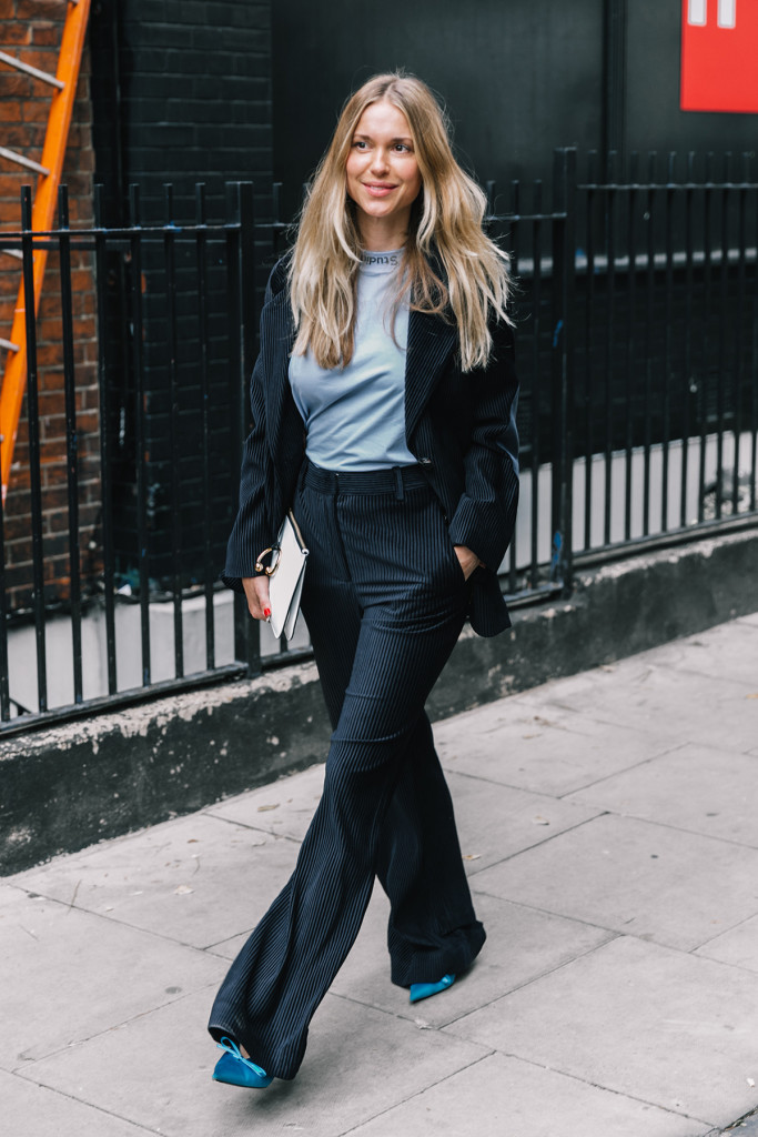 The Return of Corduroy Trousers - Blue is in Fashion this Year